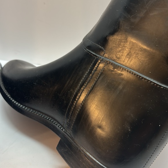 Tory Burch/Aigle rubber  Black and Brown Boots - Picture 4 of 11